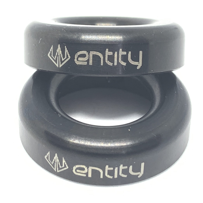 Entity Halo Titanium Bar Ends - Black