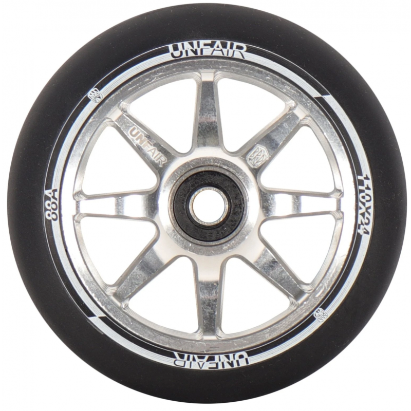Unfair Compass 110mm Scooter Wheel - Silver