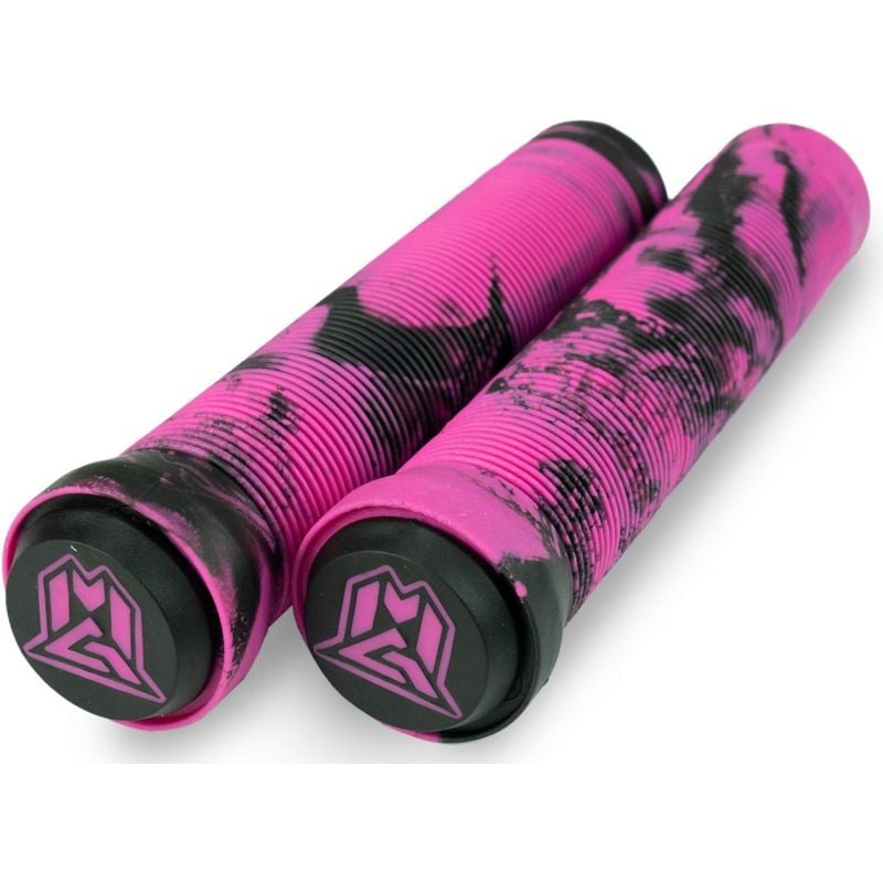Madd MGP 150mm Swirl Scooter Grips - Pink / Black