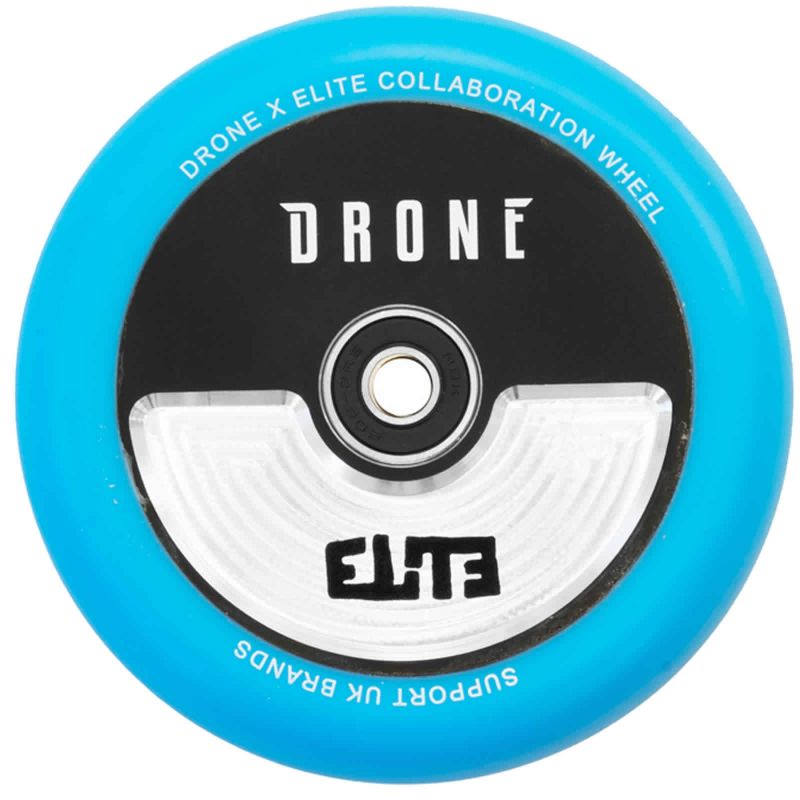 Drone X Elite Collab 110mm Scooter Wheels - Blue