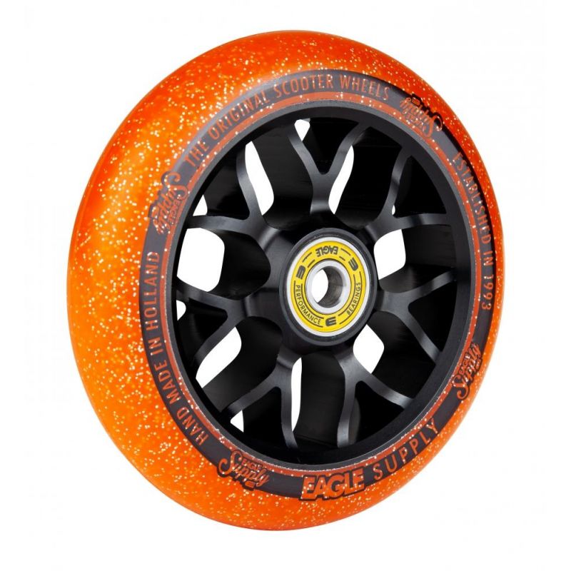 Eagle X6 Candy 110mm Scooter Wheel - Black / Orange
