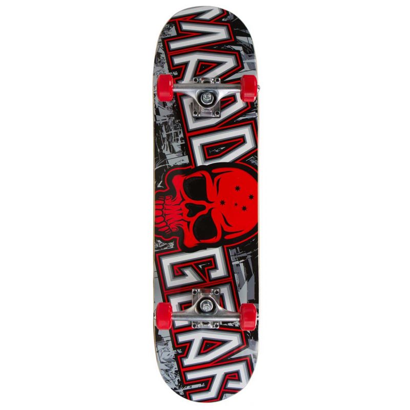 B-STOCK Madd Gear MGP Pro Series Grittee Red Complete Skateboard – 31” x 8”