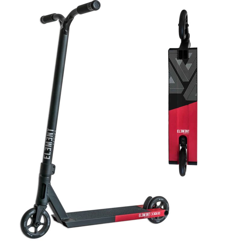 Drone Element Black Red Stunt Scooter