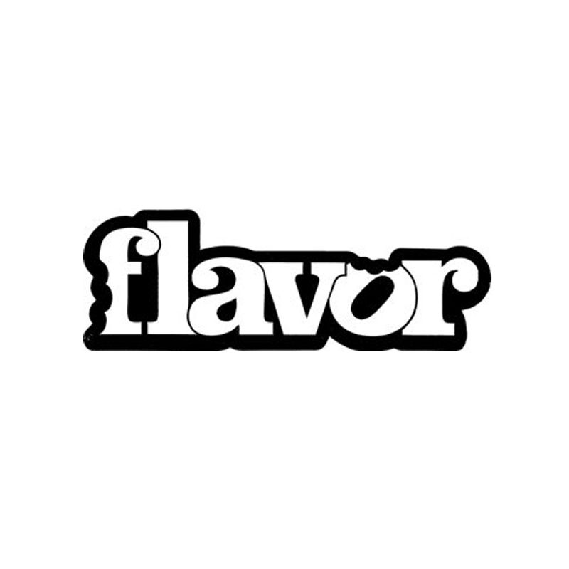 Flavor Logo Sticker - White