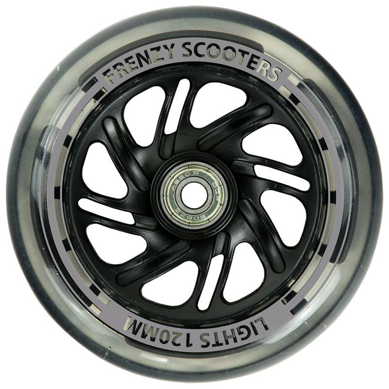 Frenzy 120mm Light Up Scooter Wheel (2-Pack) - Black