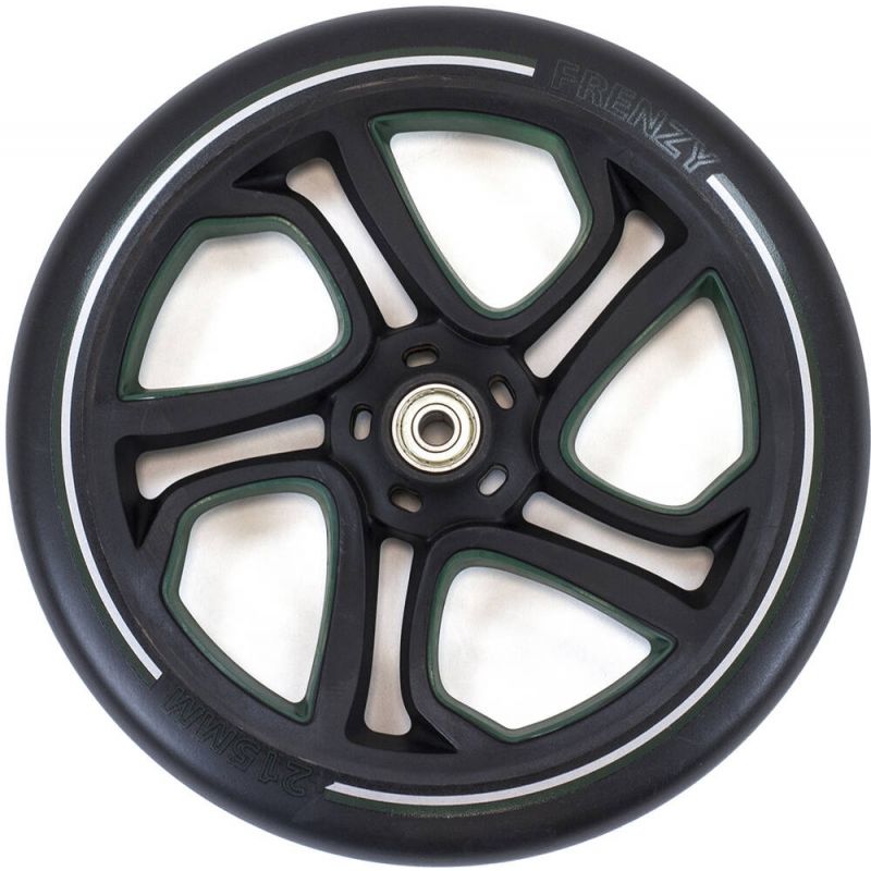 Frenzy 215mm Scooter Wheel - Black / Green