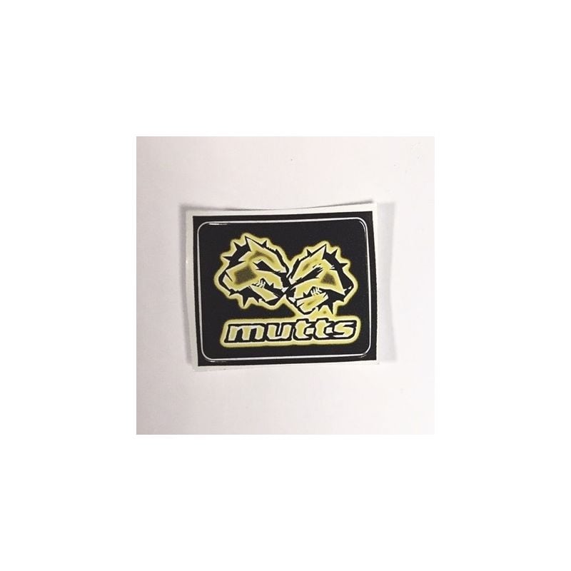 Mutts Logo Sticker - Yellow