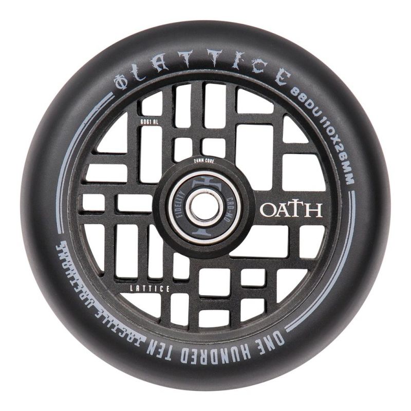Oath Lattice 110mm Scooter Wheel - Black