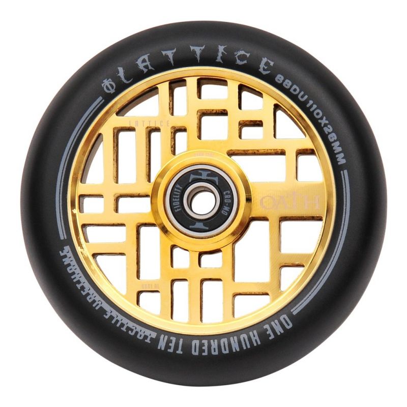 Oath Lattice 110mm Scooter Wheel - Gold
