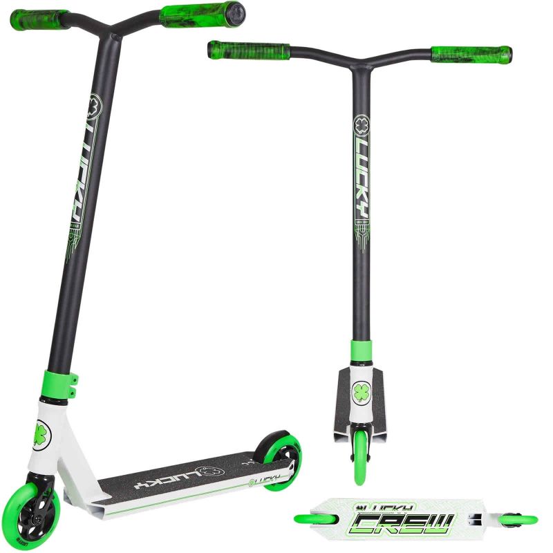 Lucky Crew 2019 Complete Pro Stunt Scooter - White / Green