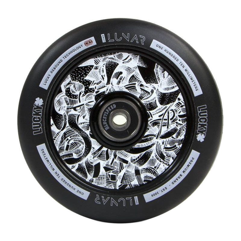 Lucky Lunar Hollow Core 110mm Scooter Wheel - Axis Black / Black