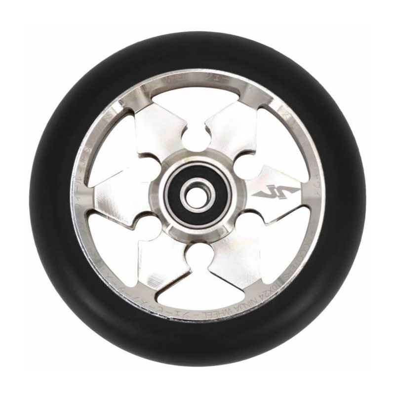 JP Scooters Ninja Scooter Wheels - Chrome Silver - 110mm
