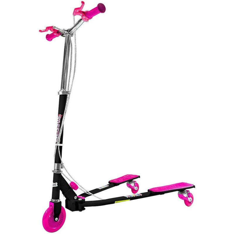 Ozbozz Foldable Scissor Scooter - Black / Pink