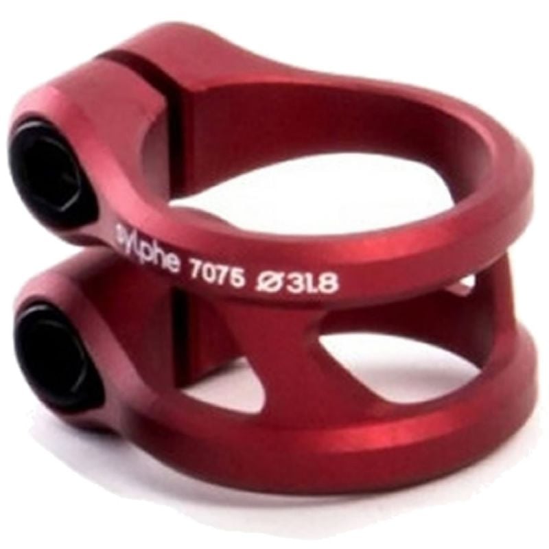 Ethic DTC Sylphe Red Double Scooter Clamp Standard Size – 31.8mm