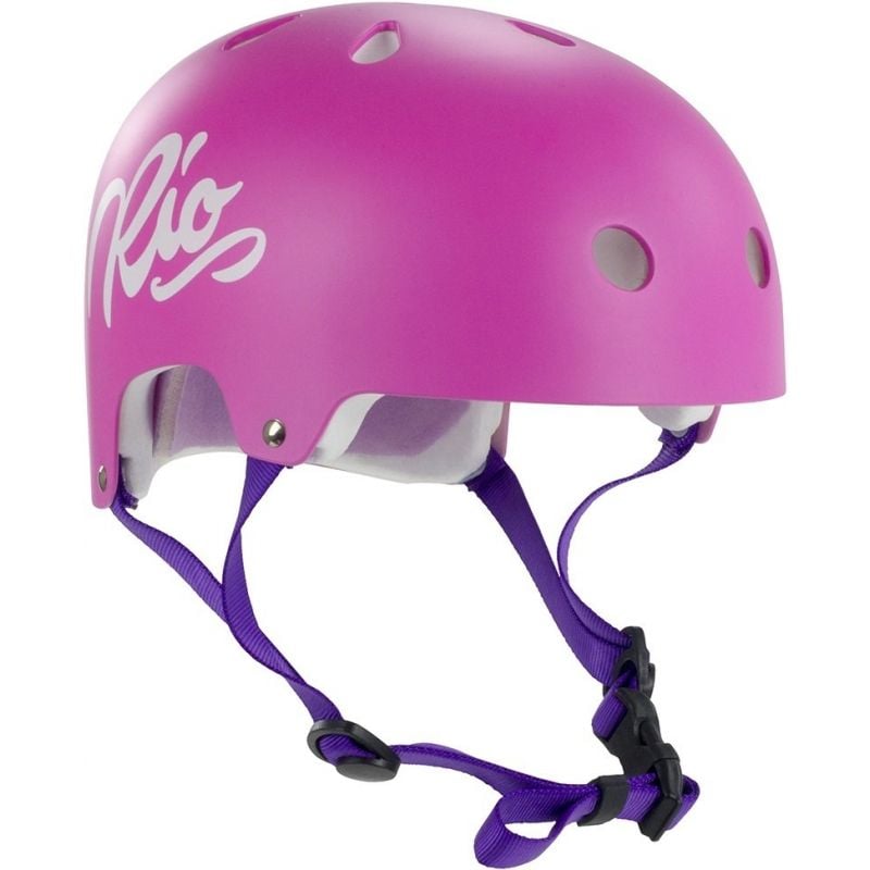 Rio Roller Script Skate Helmet - Pink