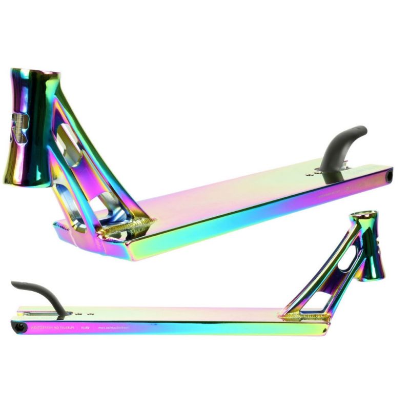 Root Industries AIR Boxed Scooter Deck - Rocket Fuel Neochrome Rainbow - 20.5” x 4.8”/22” x 5.1”