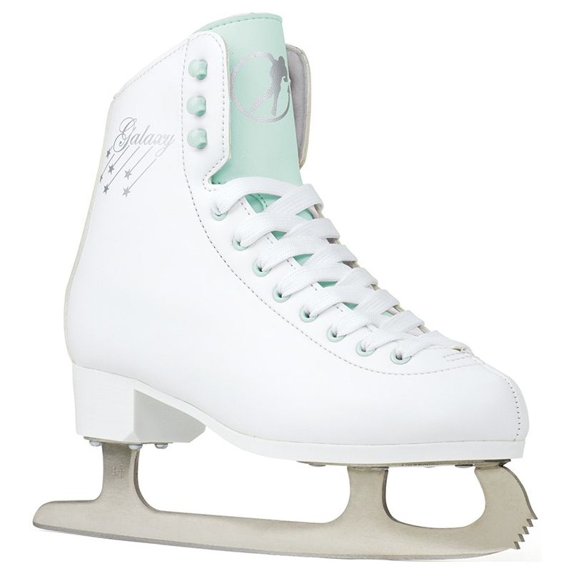 SFR Galaxy Cosmo White / Green Figure Ice Skates