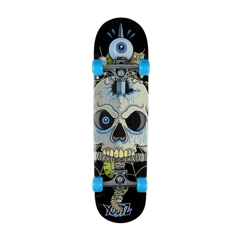 Xootz DoubleKick 31" Complete Skateboard - Snake Skull