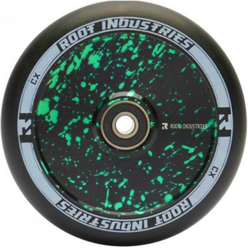 Root Industries AIR Hollowcore 110mm Scooter Wheel - Green Splatter