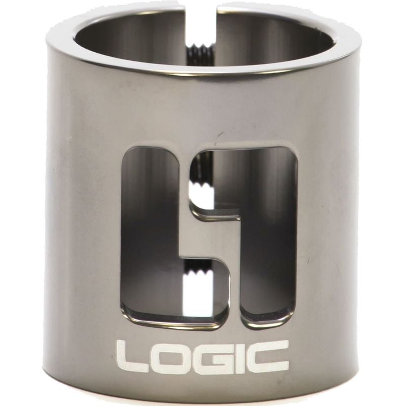 Logic HIC Double Scooter Clamp – Raw Silver Polished
