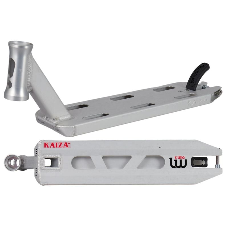 Longway S-Line Kaiza+ Pro Scooter Deck - Silver - 19" x 4.5"