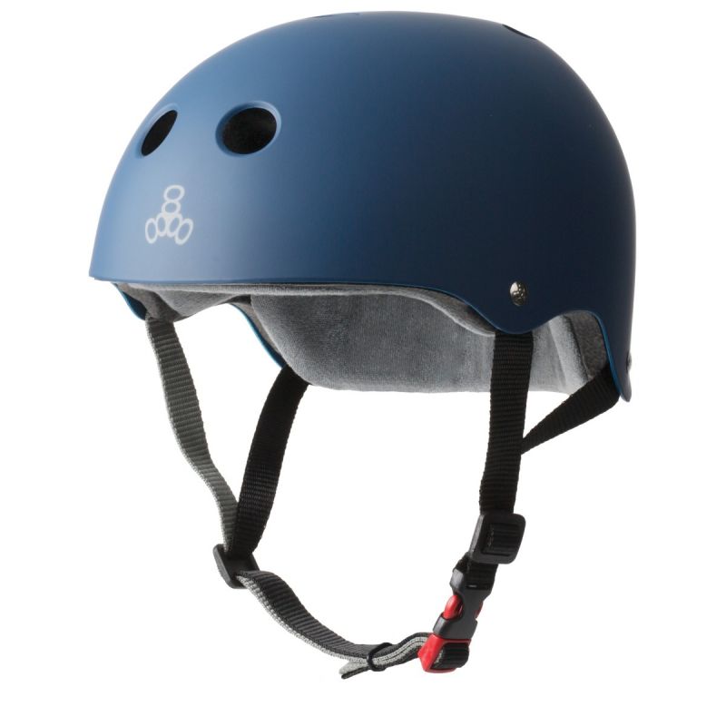 Triple 8 Sweatsaver Certified Skate Helmet - Rubber Navy