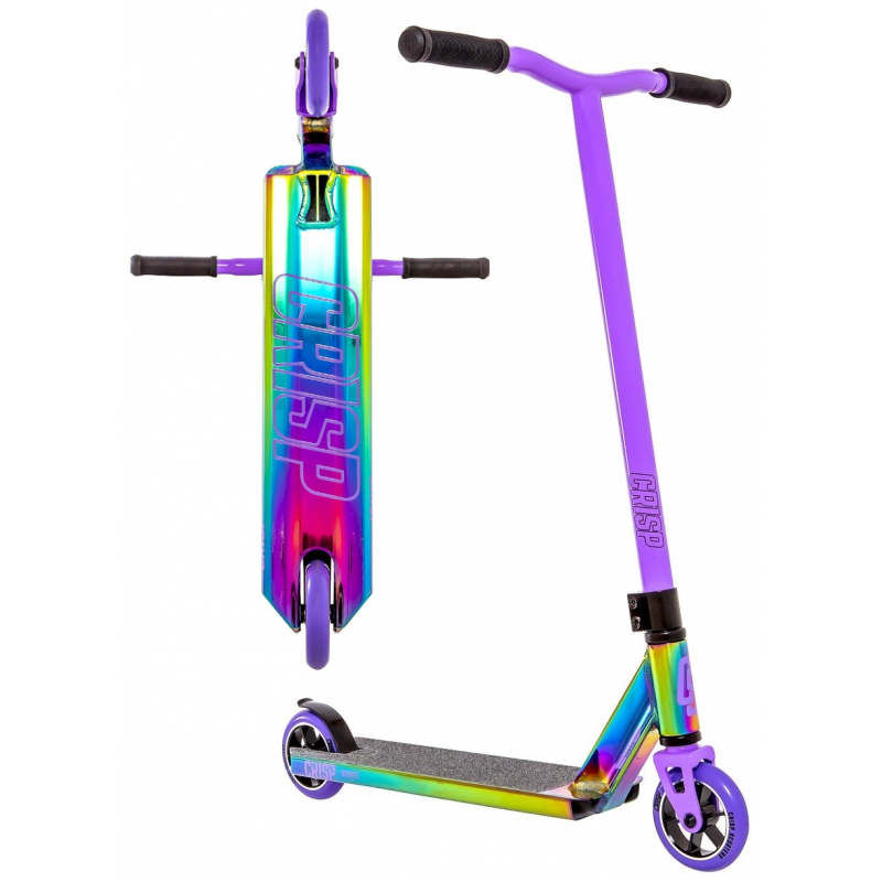 Crisp Surge 2020 Complete Stunt Scooter - Neochrome Oil Slick / Purple