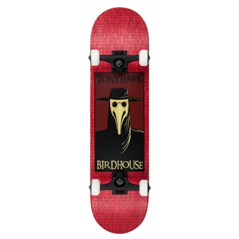 Birdhouse Stage 3 Plague Doctor Red Complete Skateboard - 8" x 31.5"