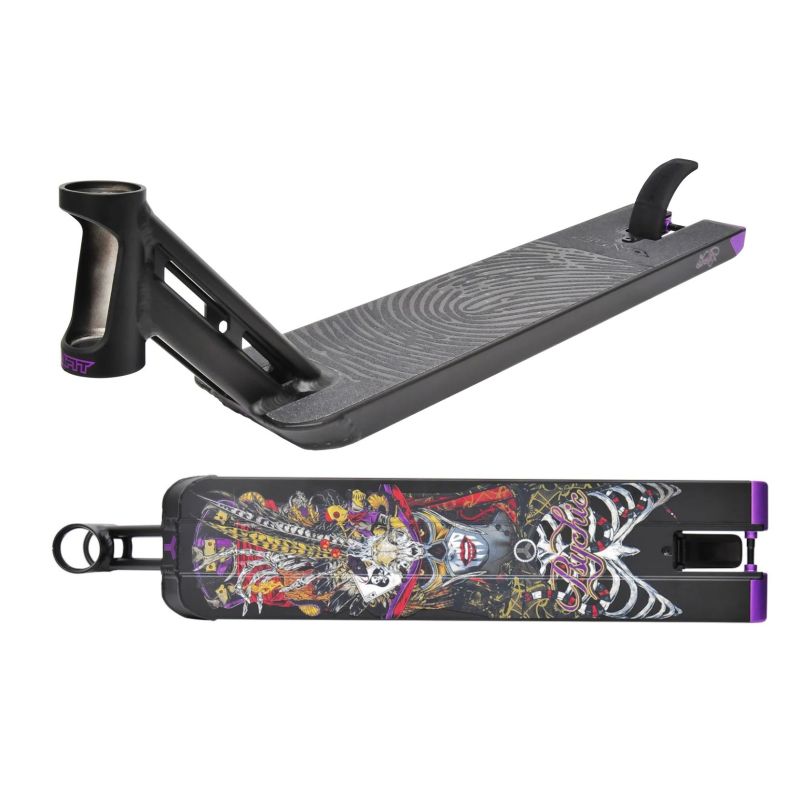 Triad Psychic 5.5" x 22" Stunt Scooter Deck - Black / Purple / Psychic