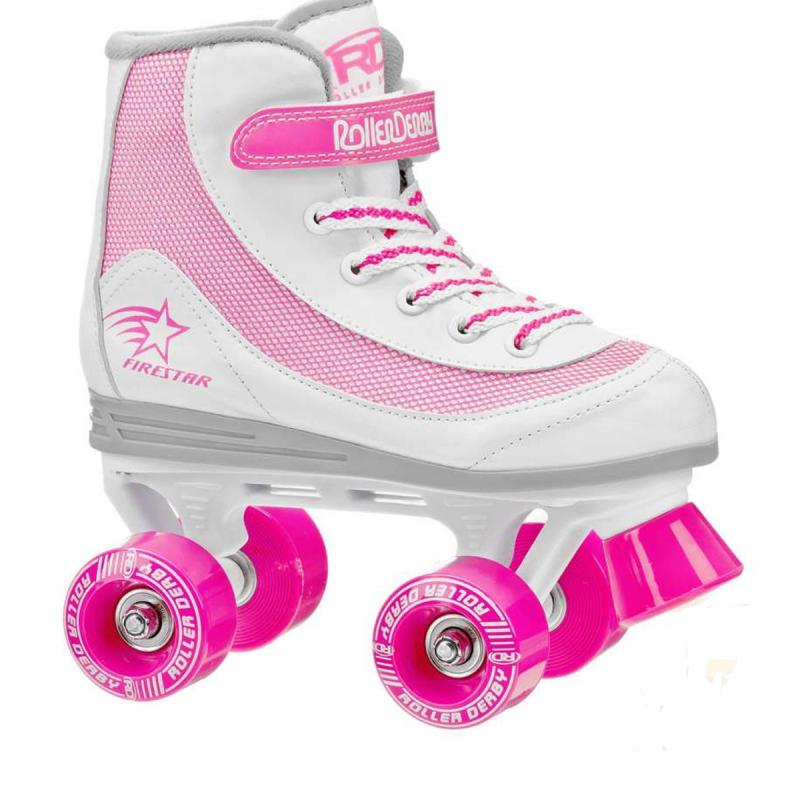 RD Firestar White Pink V2 Quad Roller Skates