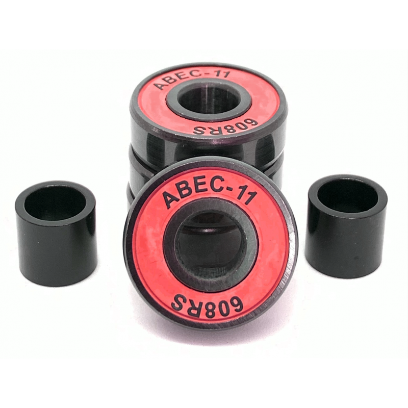 Logic Red ABEC 11 High Performance Scooter Bearings x4 Set 