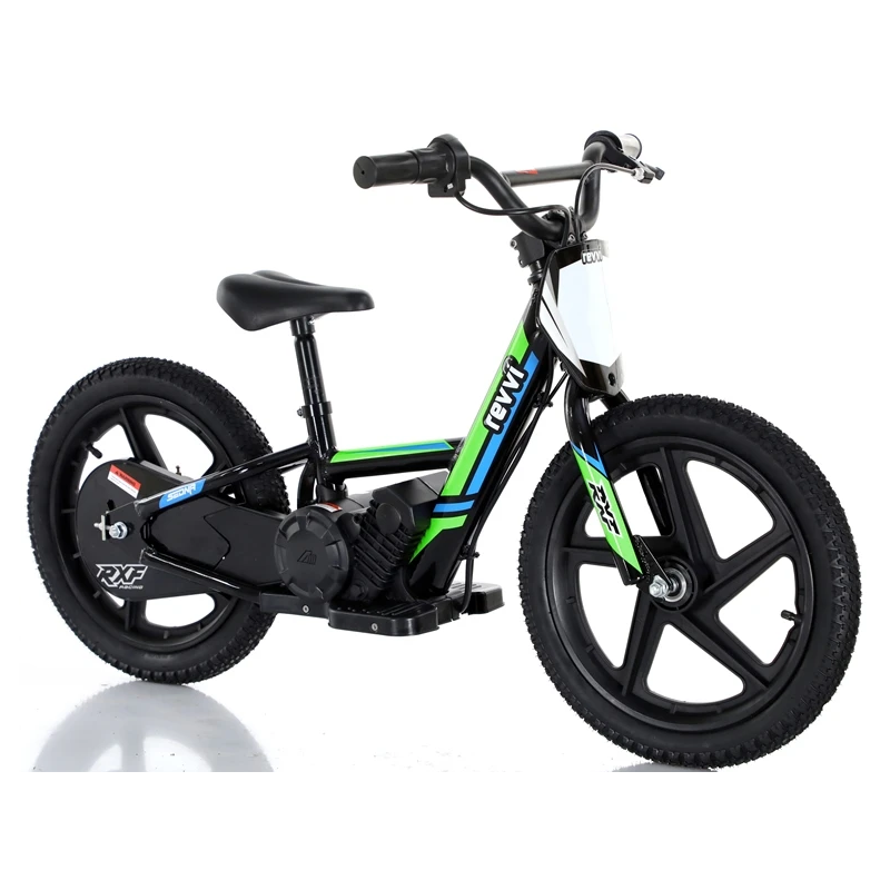 Revvi 16" Kids Electric Balance Bike - Green
