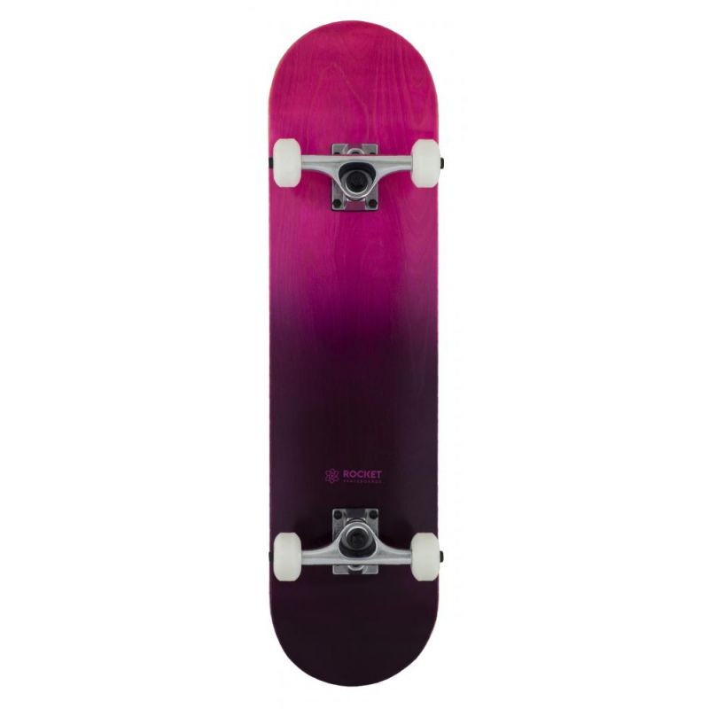 Rocket Double Dipped Purple / Black Complete Skateboard - 31" x 7.75" 