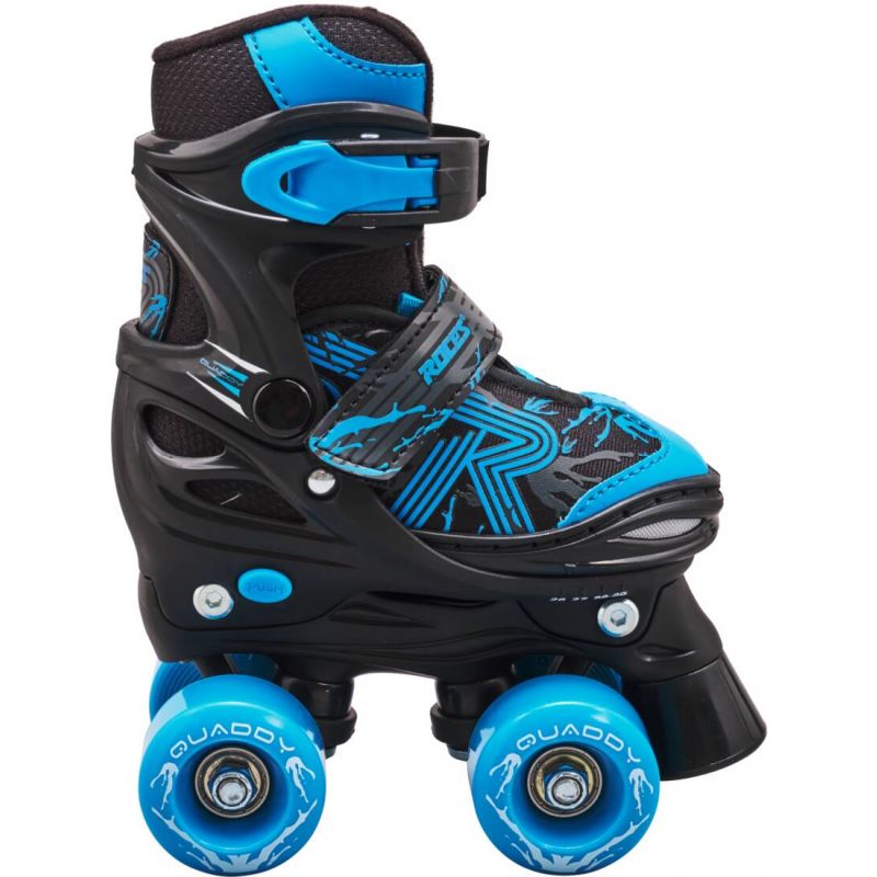 Roces Quaddy 3.0 Adjustable Kids Roller Skates - Black / Astro Blue