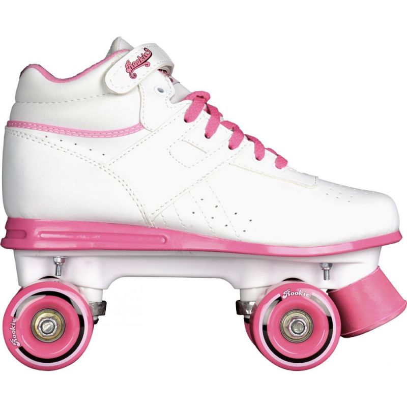 Rookie Odyssey Quad Roller Skates - White Pink UK7 Only