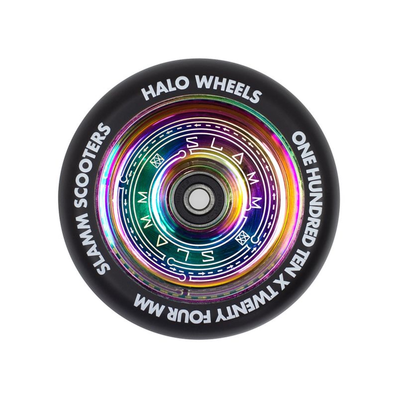 Slamm Halo 110mm Deep Dish Scooter Wheel - Neochrome