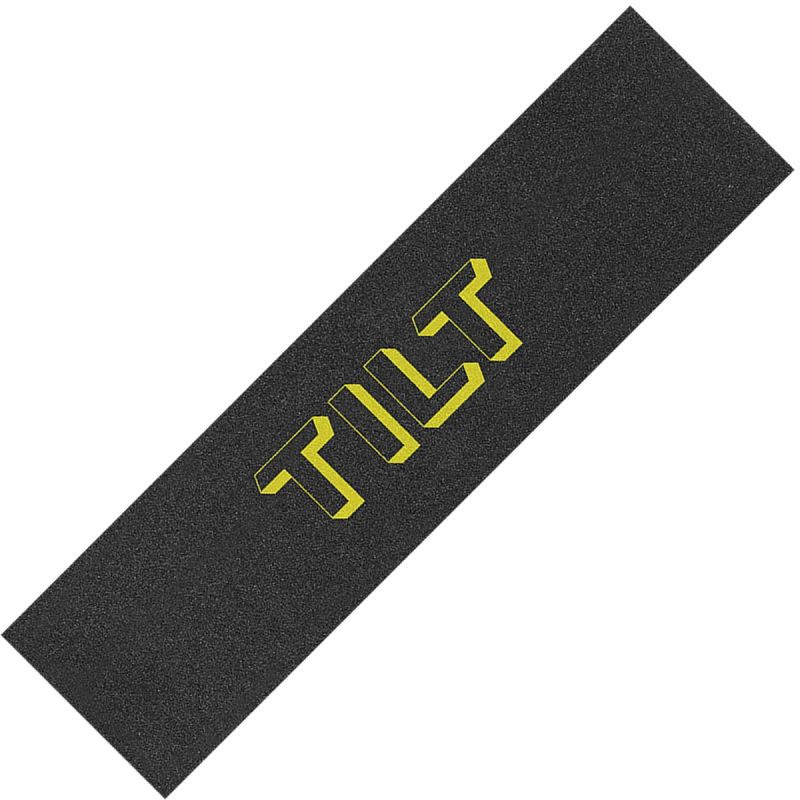 Tilt 3D Logo Pro Scooter Griptape - Yellow - 23" x 6.5"