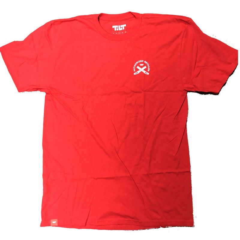 Tilt Authorised Retailer Red T-Shirt - Large