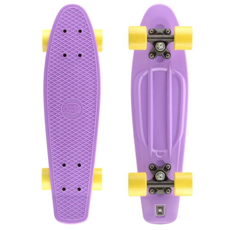 Xootz 22" Retro Cruiser Skateboard - Purple