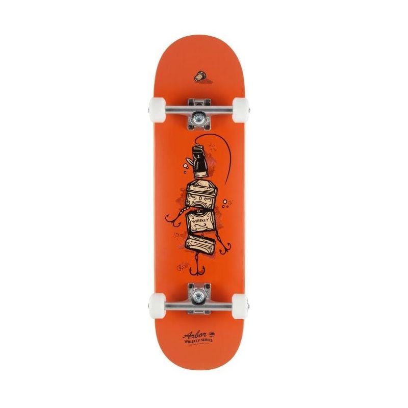 Arbor Whiskey Upcycle 8.5" Complete Skateboard - Red