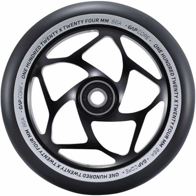 Blunt Envy Tri-Bearing 120mm X 30mm Scooter Wheel - Black / Black