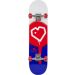 Blueprint Spray Heart V2 Red Blue Complete Skateboard - 31.125" x 7.5"
