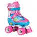 Rookie Adjustable Fab Blue / Pink Quad Roller Skates