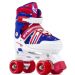SFR Spectra Adjustable Quad Roller Skates - Blue / Red