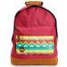 Mi-Pac Backpack Burgundy Aztec Textile