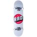 RAD Logo Progressive 8" Complete Skateboard - White