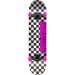 Speed Demons Checkers Black Pink Complete Skateboard - 31" x 7.75"