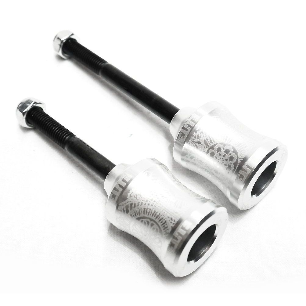 Elite Concave Silver Scooter Pegs
