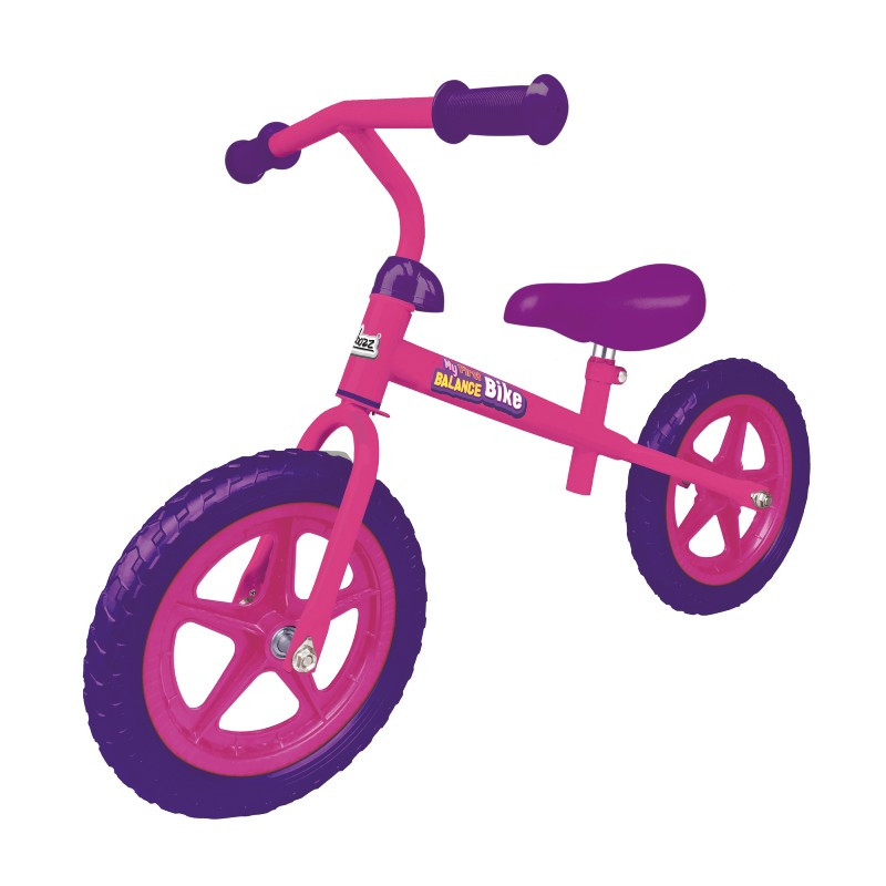 An image of Ozbozz My First Balance Bike - Pink / Purple
