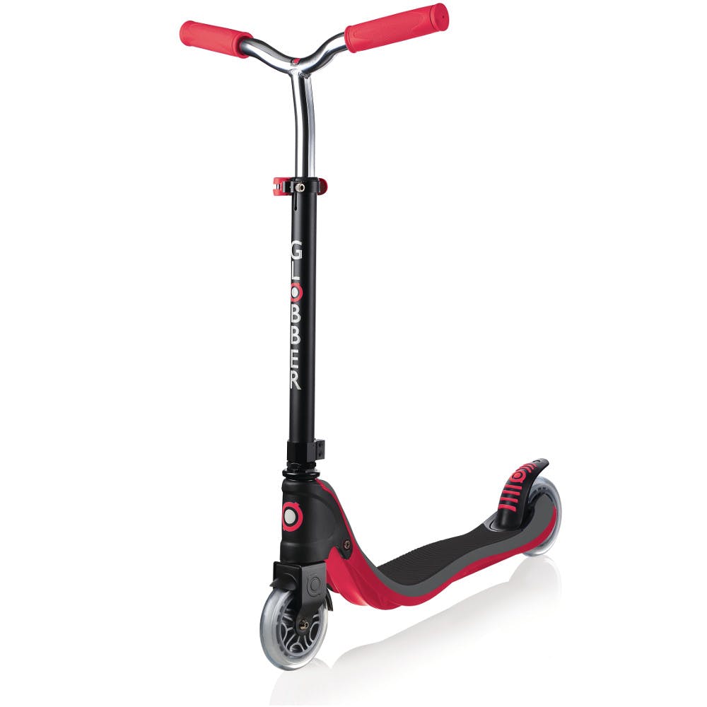 An image of Globber My Too Flow 125 Scooter - Black / New Red
